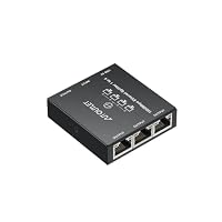 AUTOUTLET LAN Splitter 1 auf 4, Plug & Play, 1000Mbps Ethernet Splitter 4 Port mit 0,5M Ethernet Kabel, 1M Typ C-Kabel & LED-Indikator, Metall Gehäuse,Gigabit LAN Switch für Computer Hub Router TV usw – Ansicht 9