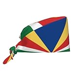 YYHHAOFA Reinigungskappe mit Seychellen-Motiv, für Damen und Herren, verstellbar, atmungsaktiv, Schwarz