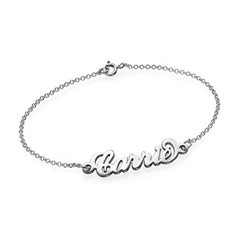 PicturesOnGold.com Exclusive Personalized Name Anklet - Sterling Silver