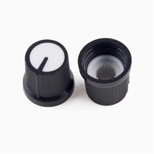Potenciómetro WH148 perilla de plástico de 6mm y tapa para resistencia variable rotatoria