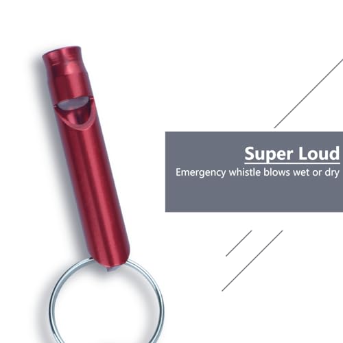 2 Paquetes de Silbato de Supervivencia de Emergencia con Brújula, Llavero de Paracord Trenzado con Mosquetón, Llavero Multifuncional para Senderismo, Viajes, Caza, Navegación y Pesca miniatura 5