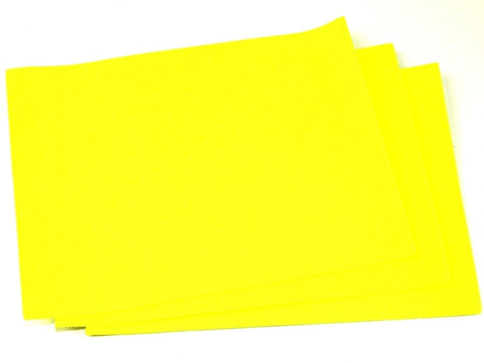 Minerva Crafts Tela de Fieltro acrílico Extra Gruesa de 22,86 x 30,48 cm, Rectangular, superbrillante, Color Amarillo