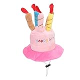 Zerodis Geburtstags-Rasengans-Kostüm, Veranda-Gans-Outfit aus Polyester mit Cupcake-Mütze und Schal für Gänsestatuen aus Zementplastik Bis zu 23 Zoll, Festliche Outdoor-Dekoration für (PINK)