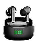 イヤホン Bluetooth ワイヤレスイヤホン AIスマートENC通話IPX7防水最大65時間再生 2026最新ブルートゥースイヤホン EDR+Bluetooth5.4搭載 カルナ型 HIFI音質低遅延接続瞬時 WEB会議/運動/ゲーム/テレワーク/通学/通勤/スポーツ/音楽用iPhone/Android対応 image