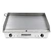 Commercial Flat Top Grill 4400W Electric Countertop Griddle Adjustable Temperature Control Food Griddle Stainless Steel Restaurant Teppanyaki Grill Adjustable Temperature from 50c to 300c