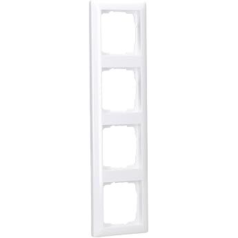 GIRA Standard 55 Series Pure White Glossy (021403) 4-Way Frame