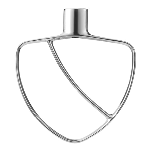 Frusta Piatta In Acciaio Inossidabile Da 5,5-6 QT, Compatibile Con KitchenAid, Mixer For Robot Da Cucina Con Sollevamento Ciotola KV25G0X, KP26M1X, Serie Pro 600