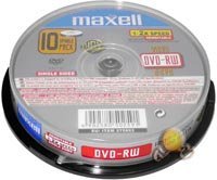 Maxell TMAX185 4.7GB DVD-RW 10pezzo(i) DVD vergine