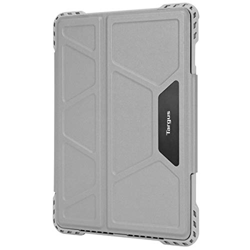 Targus Pro-Tek THZ73711GL Étui Rotatif pour Apple iPad (6e/5ème génération), iPad Pro (9,7), iPad Air 2 et iPad Air avec Support à Trois Volets, Porte-Stylet, Fermeture magnétique, argenté