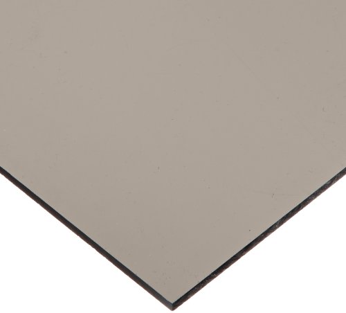 Image of Cast Acrylic Sheet, Transparent Gray, 12 inch x 12 inch x 0.236 inch Size