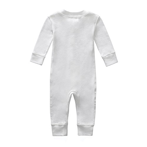 Image of Owlivia Organic Cotton Baby Boy Girl Zip Up Sleep N Play, Footless, Long Sleeve (Size 0-18 Month)