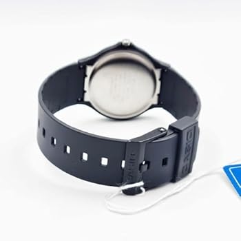 Casio Relógio masculino MQ76-2A de quartzo de resina preta com