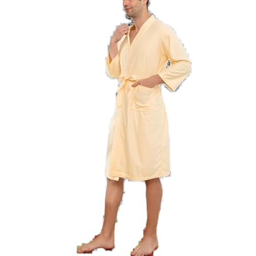 Peignoir gaufré doux pour éviter la transpiration après la douche bleu 3XL