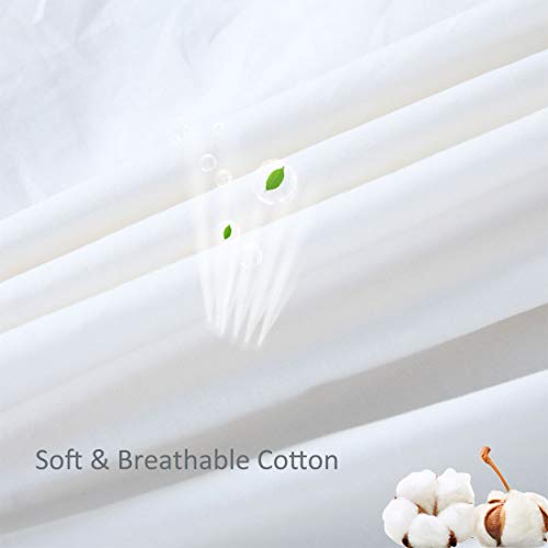 YINFUNG Boho Pillow Shams Standard Ivory Macrame Tassel Pillowcase Set of 2 Fringe Crochet Cream Decorative Off White Beige Cute Elegant Pretty 100% Cotton Romantic 20x26