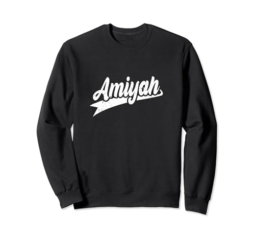 70s Retro Nombre Amiyah Sudadera