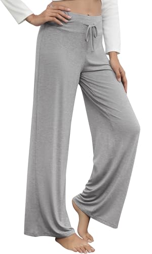 WiWi Pajama Pants for Women Plus Size Pajamas Bottoms Wide Leg Lounge Soft Pj Sweatpants-Viscose Made from Bamboo S-4X