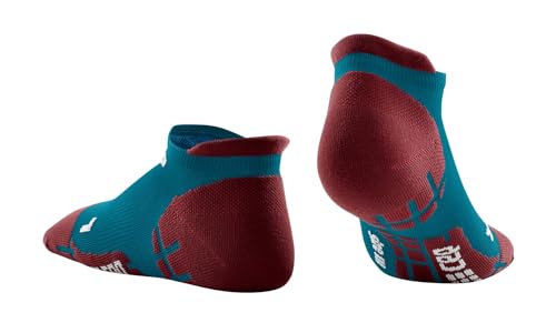 CEP Ultralight No Show Socks Petrol/Dark Red, Men, III4