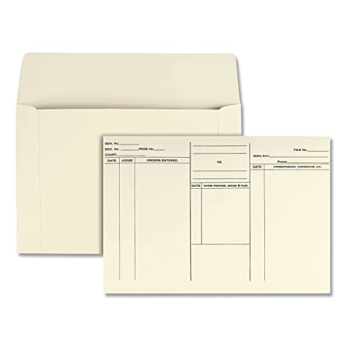 Quality Park Attorney’s Envelope, Open Side Case Files Envelopes, 10 x 14-3/4, Ungummed, Ultra Heavy Duty 110 lb Manila, 100 per Box (QUA89701), Cameo Buff