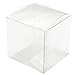 50 Pack 3 x 3 x 3" PET Transparent Clear Wedding Favor Boxes Gift Boxes for Wedding, Party, Birthday Presents, Candy, Cupcakes, Jewelry