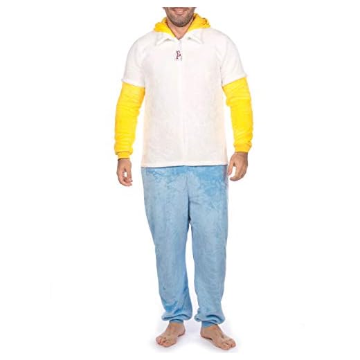 The Simpsons Pijama Entera para Hombre Homer Simpson Multicolor Size Medium