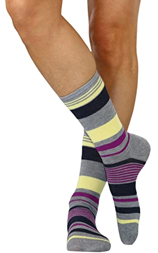 Image of ToBeInStyle Women's Pack of 6 or 12 Fashion Printed Crew Socks