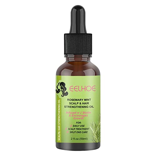 Ekologisk rosmarinolja | Naturlig organisk rosmarin eterisk olja 59 ml | Återfuktande håroljor Hårvård för hälsosam hårväxt och minskar frissigt hår Shenbo