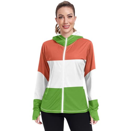 Chemise de soleil femme manches longues contre les coups de soleil et la chaleur