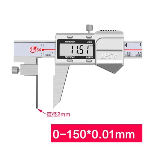 Calibrador digital de espesor para pared de tubo 0-150 mm miniatura 2
