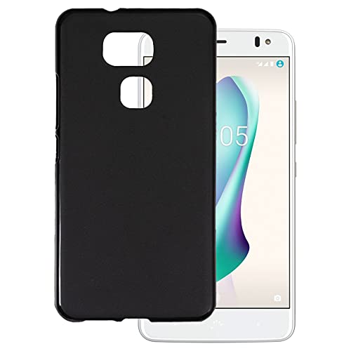 OAGELIM Hülle kompatibel mit BQ Aquaris VS Plus Hülle Stoßfeste TPU Weiche Flexible Schützende Handyhülle mit Kratzfestigkeit & Militärischer Fallschutz (Schwarz)