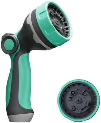 Garden Hose Nozzle, Hose Sprayer Nozzle with 10 Patterns High Pressure Water Hose Nozzle with Thumb Control, ABS Hand Spray Comfortable Grip for Outdoor Watering Plants & Lawns, Washing Cars & Pets - Thumbnail 5
