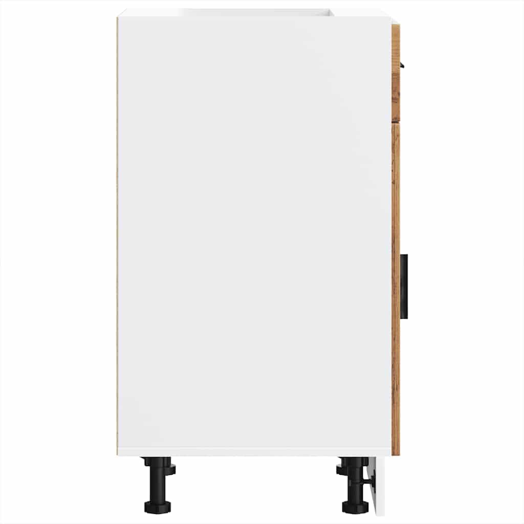 vidaXL Mueble bajo de Cocina Porto Madera Vieja Madera reconstituida, Mueble bajo de Fregadero, Mueble bajo de Cocina con cajón, Mueble bajo de Fregadero