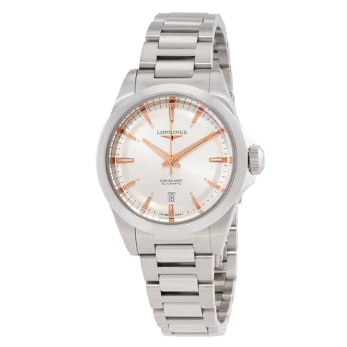 Longines Conquest Automatic Silver Dial Ladies Watch L3.320.4.72.6