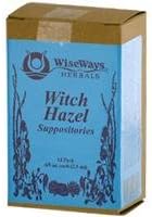 Wiseways Herbal: Witch Hazel Suppositories, 12 ct