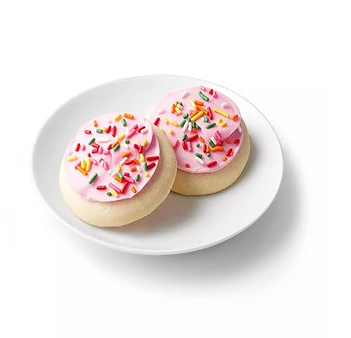 Frosted Sugar Cookies With Pink Icing - 13.5oz 10ct - FrostyDelights Pack of 2