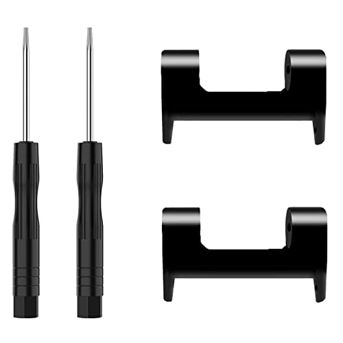Adatto per Amazfit T-Rex Pro, connettori / fermagli, 2 adattatori di connessione in acciaio inox, per smartwatch Amazfit T-Rex Pro (A1918), colore: Nero