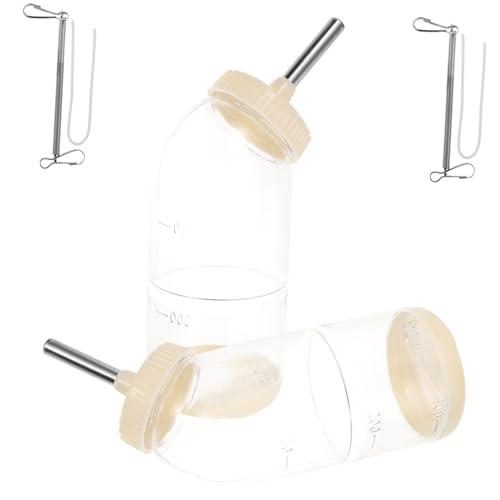 CORHAD 2個 ペットケトル 形をした モルモットのウォーターディスペンサー 給水ボトル ウォータージャグ 水筒 モルモットボトル ハムスター用フィーダー ステンレス鋼