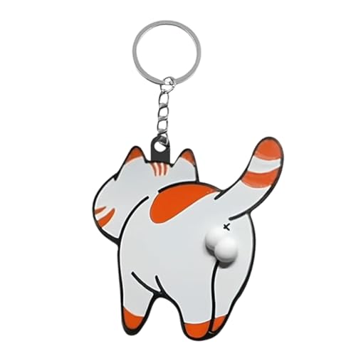 Llavero de gato para amantes de los, colgante de bolsa, accesorio elegante de fácil fijación, apto para la escuela, llavero portátil seguro para niños, artículo coleccionable, dije para