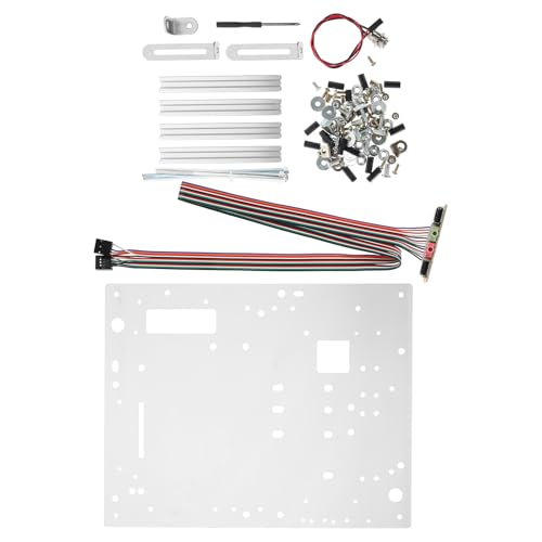 Caja de computadora de estructura abierta Toddmomy con panel USB, marco pequeño para PC de aire abierto para placas base Mini y Micro ATX para ensamblaje de PC de escritorio miniatura 1