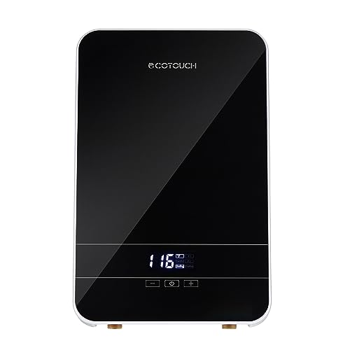 Tankless Water Heater Electric ECOTOUCH 9KW 240V on Demand Water Heater Self-Modulating Instant Hot Water Heater Point Of Use Water Heater ECO90 Black by ECOTOUCH - Used condition - US$170.87
