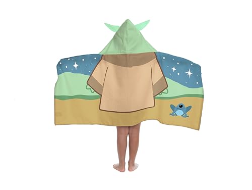 Jay Franco Disney Star Wars Le Mandalorien – Grogu (Baby Yoda) – Serviette Cape De Bain À...