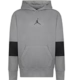 Jordan Boys' Core Performance Thermal Hoodie, Grey Size Large