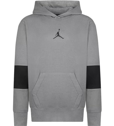 Jordan Boys' Core Performance Thermal Hoodie, Grey Black Size Small