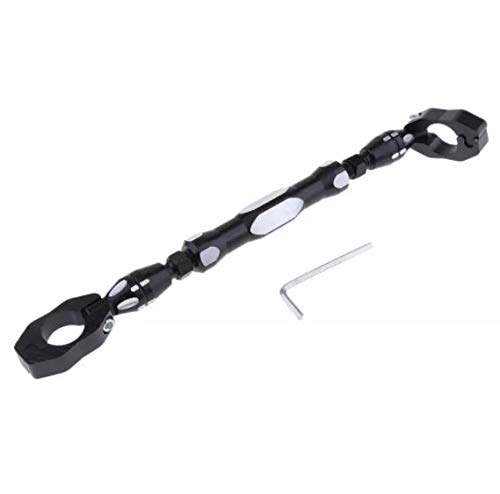 Image of Universal Adjustable Motorcycle Handlebar Cross Bar (M3-BLACK, MODEL-3)