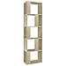 vidaXL Libreria/Divisorio Scaffali Versatile Decorativa Arredo Casa Separè Mensole Libri Espositore Rovere Sonoma 45x24x159 cm in Truciolato