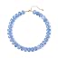 Beaded Choker Light Blue