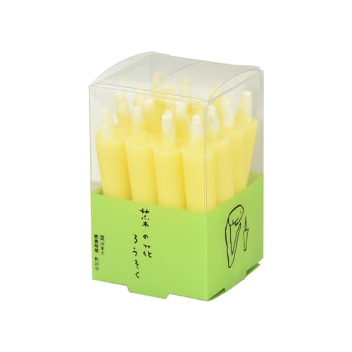 お仏壇のはせがわ 菜の花ろうそく 豆 16本入 キャンドル ろうそく お盆 お彼岸 法事 お供え コンパクト