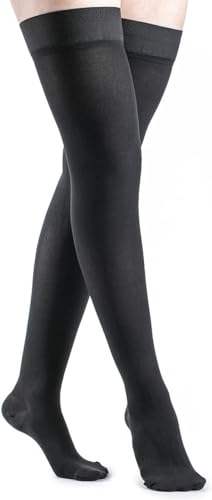 Image of SIGVARIS Women's DYNAVEN Closed Toe Thigh-Highs w /Grip-Top 20-30mmHg