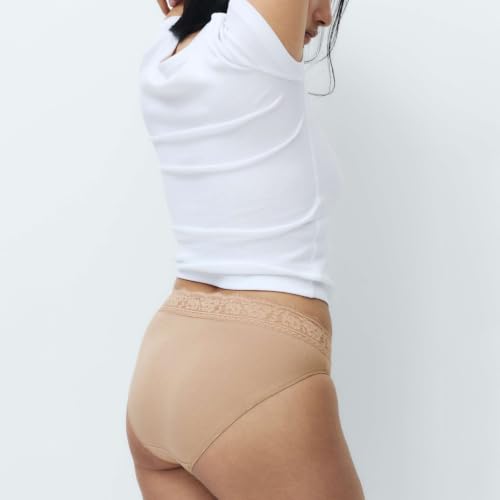 Image of Marks & Spencer Women 5 Pack Cotton Lycra High Leg & Lace Knickers