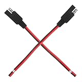 MERRYHAPY 2 Stück Sae Verlängerungskabel 14Awg Verzinntes Kupfer Wetterfestes Anhänger und Solar Panel Kabel Stabile Stromübertragung für Auto und Photovoltaik Anwendungen