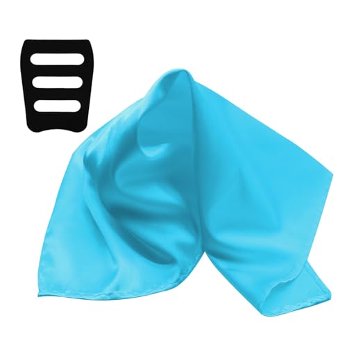Image of Satin Mens Pocket Square with Holder, 11.8'' Suit Handkerchiefs for Men Wedding Business Casual